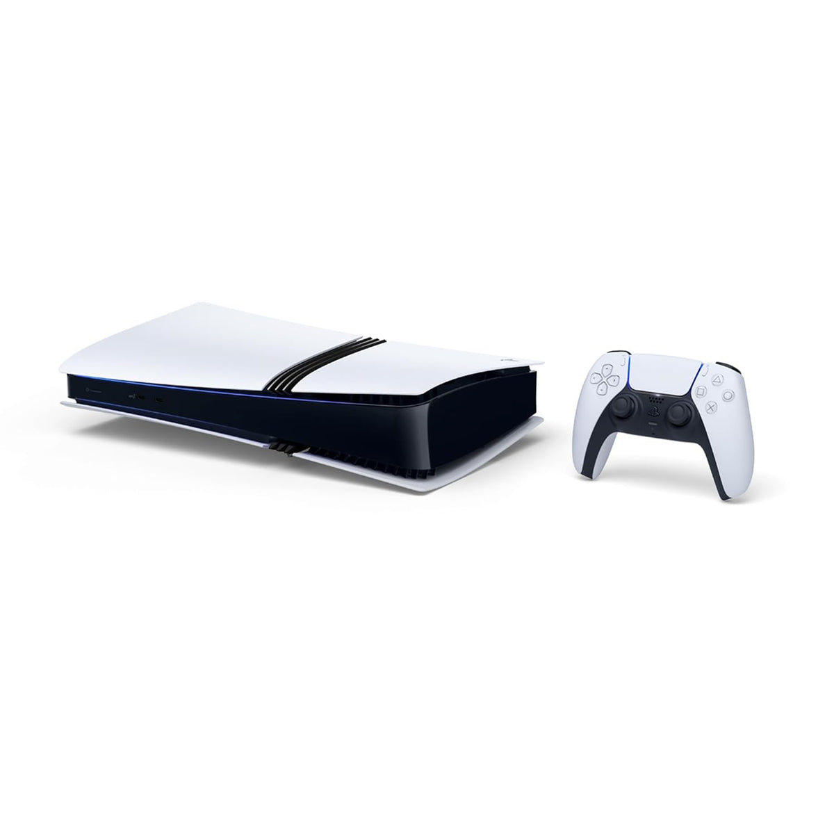 Sony PlayStation 5 Pro 2TB SSD Digital Console with Two Controllers, White and Chroma Pearl DualSense and Dual Controller Charger - Flagship PS5 Pro Console