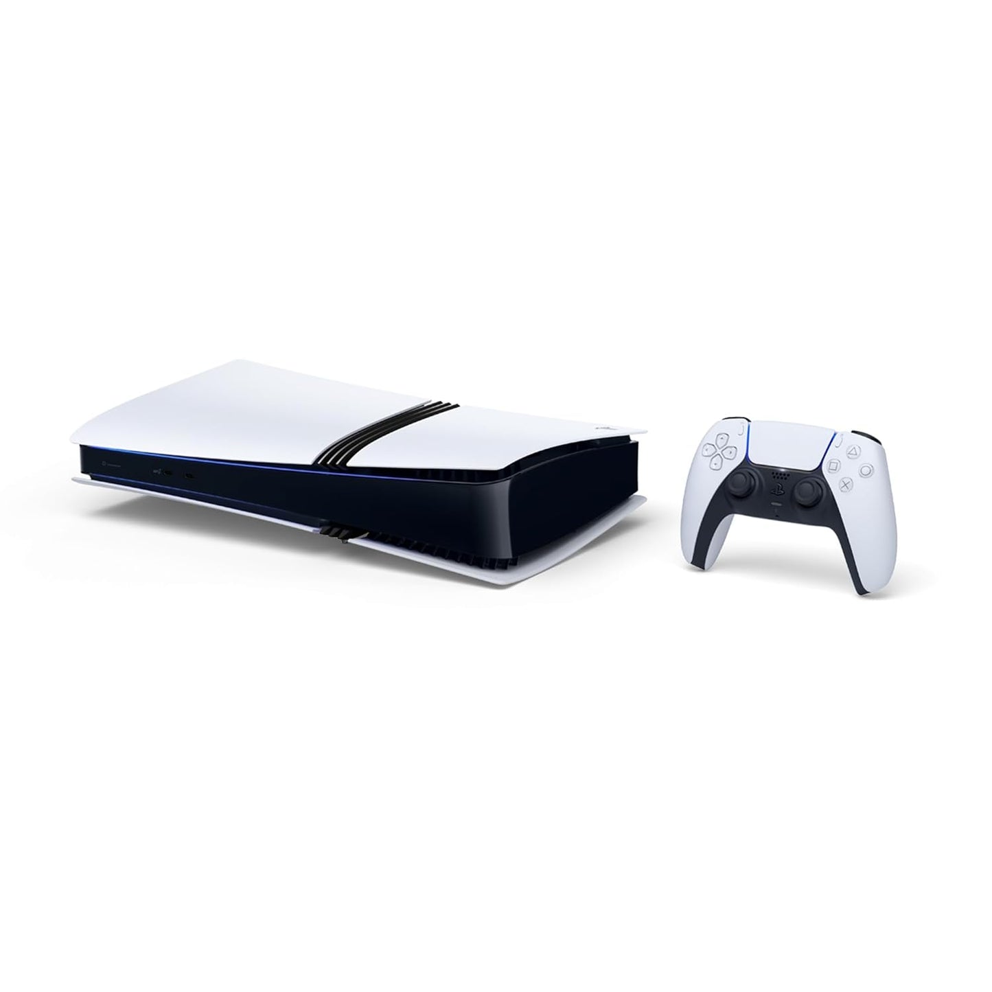 Sony PlayStation 5 Pro 2TB SSD Digital Console with Two Controllers, White and Chroma Pearl DualSense and Dual Controller Charger - Flagship PS5 Pro Console
