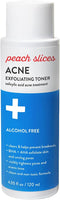 Peach Slices - Acne Exfoliating Toner (4.05 oz) - 2% Salicylic Acid Acne Treatment - Clear & Prevent Breakouts - Lactic & Glycolic Acid - Cucumber - Vegan, Cruelty Free, Korean Skin Care & Beauty