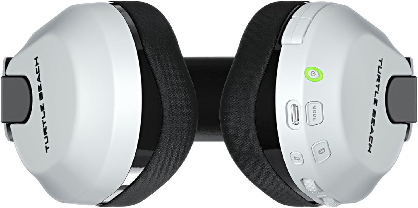 Turtle Beach Stealth 600 Wireless Multiplatform Amplified Gaming Headset for PS5, PS4, PC, & Mobile – Bluetooth, 80-Hr Battery, Noise-Cancelling Flip-to-Mute Mic, 50mm Speakers – White