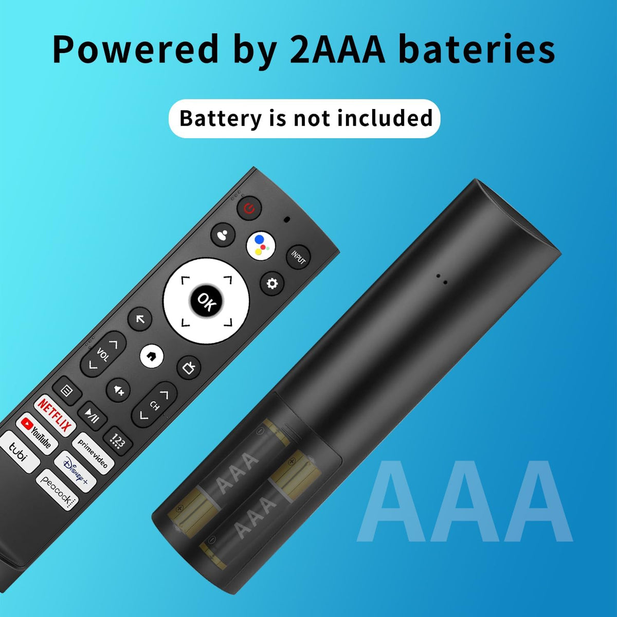 Replacement Remote Control for Hisense Smart Google TV，for Hisense Android/Google Smart TV Remote，with Voice Function