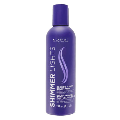 Clairol Professional Shimmer Lights Purple Shampoo| Neutralizes Brass & Yellow Tones | For Blonde, Silver, Gray & Highlighted Hair