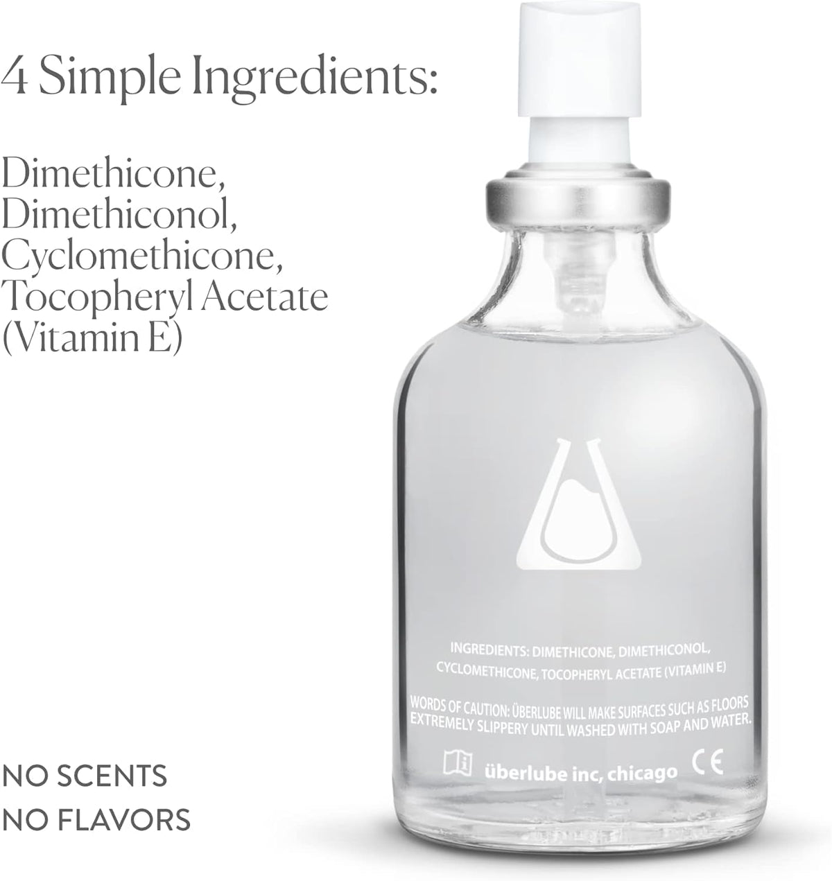 Uberlube Premium Silicone Lube (3.79 Fl Oz.) Unscented, Long Lasting Sex Lube, Waterproof, Ultra Smooth Performance, Personal Lubricant for Privacy & Toys, Vaginal & Anal Use, OBGYN Recommended