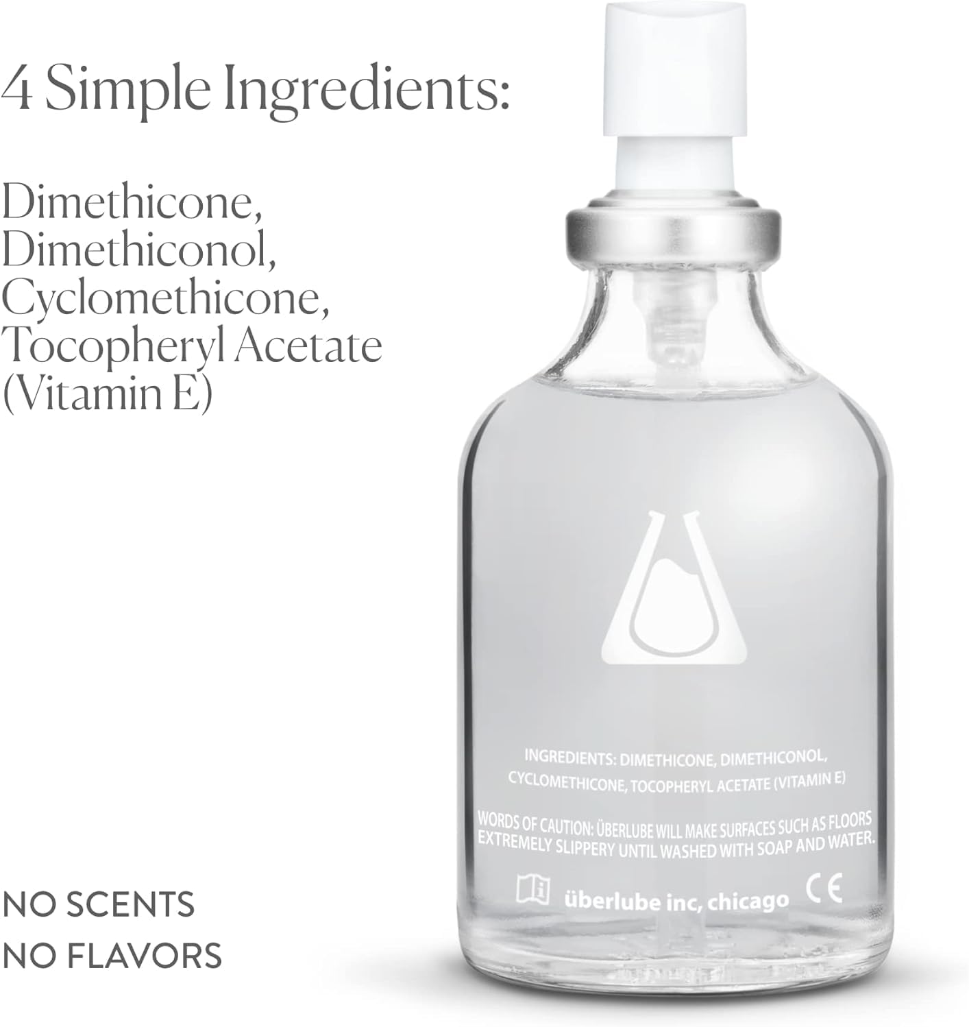 Uberlube Premium Silicone Lube (3.79 Fl Oz.) Unscented, Long Lasting Sex Lube, Waterproof, Ultra Smooth Performance, Personal Lubricant for Privacy & Toys, Vaginal & Anal Use, OBGYN Recommended