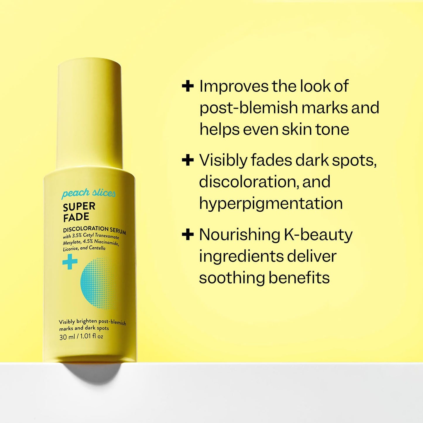 Peach Slices - Super Fade Discoloration Serum for Face (1.01 oz) - Dark Spots, Hyperpigmentation, Uneven Skin - Niacinamide Serum - Tranexamic Acid - Vegan & Cruelty Free - Korean Skin Care & Beauty