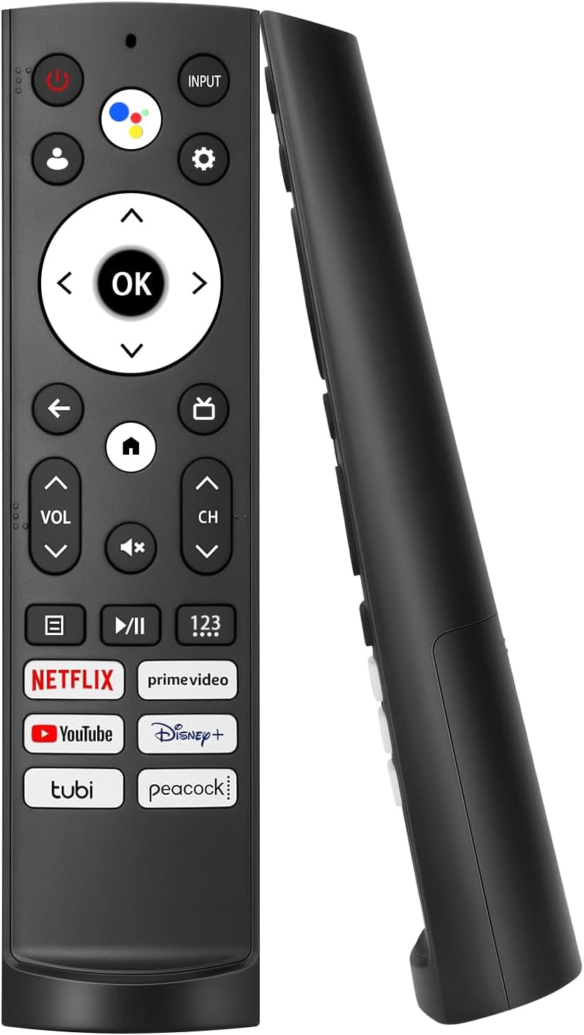 Replacement Remote Control for Hisense Smart Google TV，for Hisense Android/Google Smart TV Remote，with Voice Function