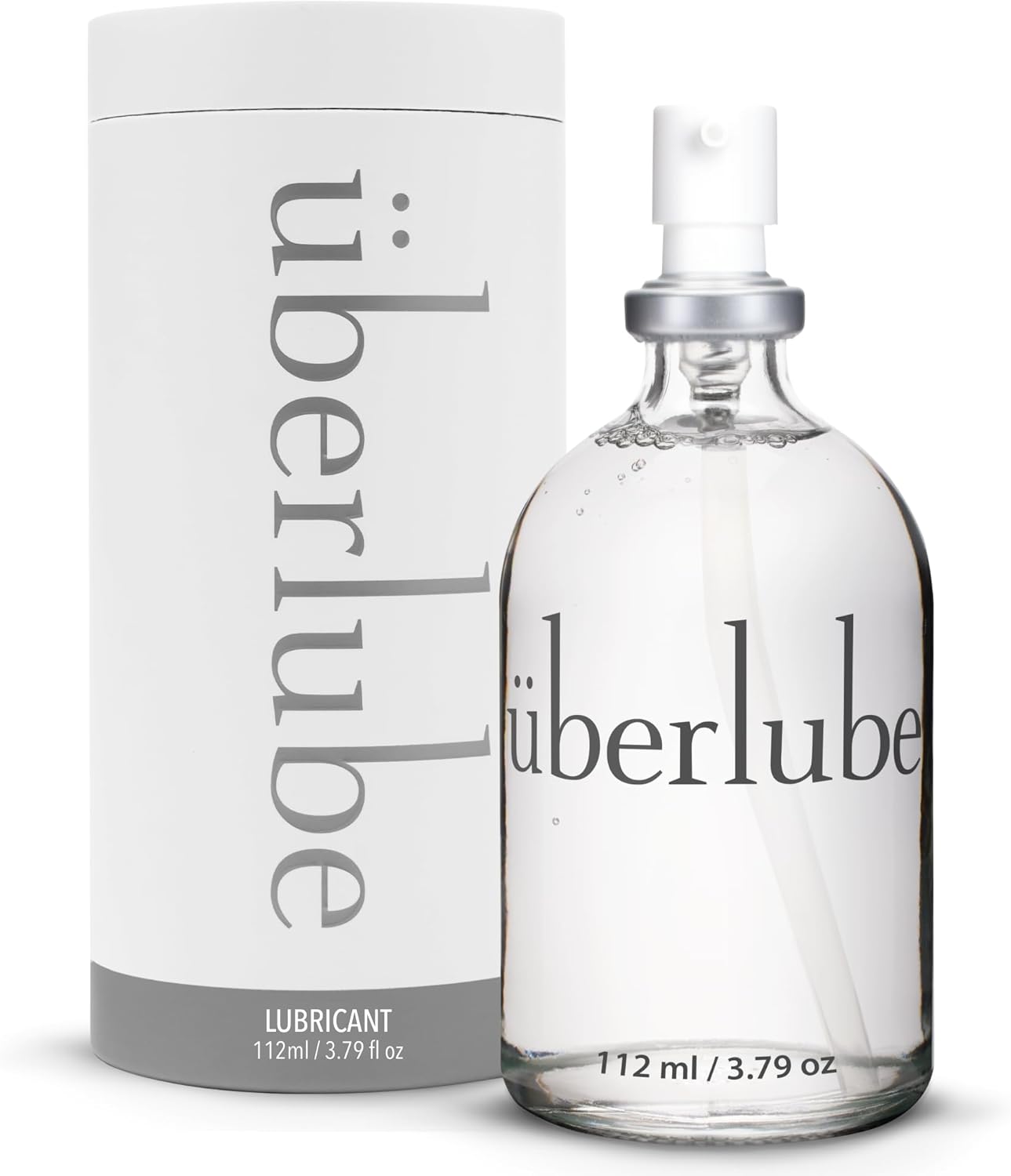Uberlube Premium Silicone Lube (3.79 Fl Oz.) Unscented, Long Lasting Sex Lube, Waterproof, Ultra Smooth Performance, Personal Lubricant for Privacy & Toys, Vaginal & Anal Use, OBGYN Recommended