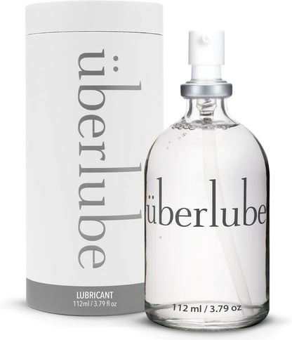 Uberlube Premium Silicone Lube (3.79 Fl Oz.) Unscented, Long Lasting Sex Lube, Waterproof, Ultra Smooth Performance, Personal Lubricant for Privacy & Toys, Vaginal & Anal Use, OBGYN Recommended