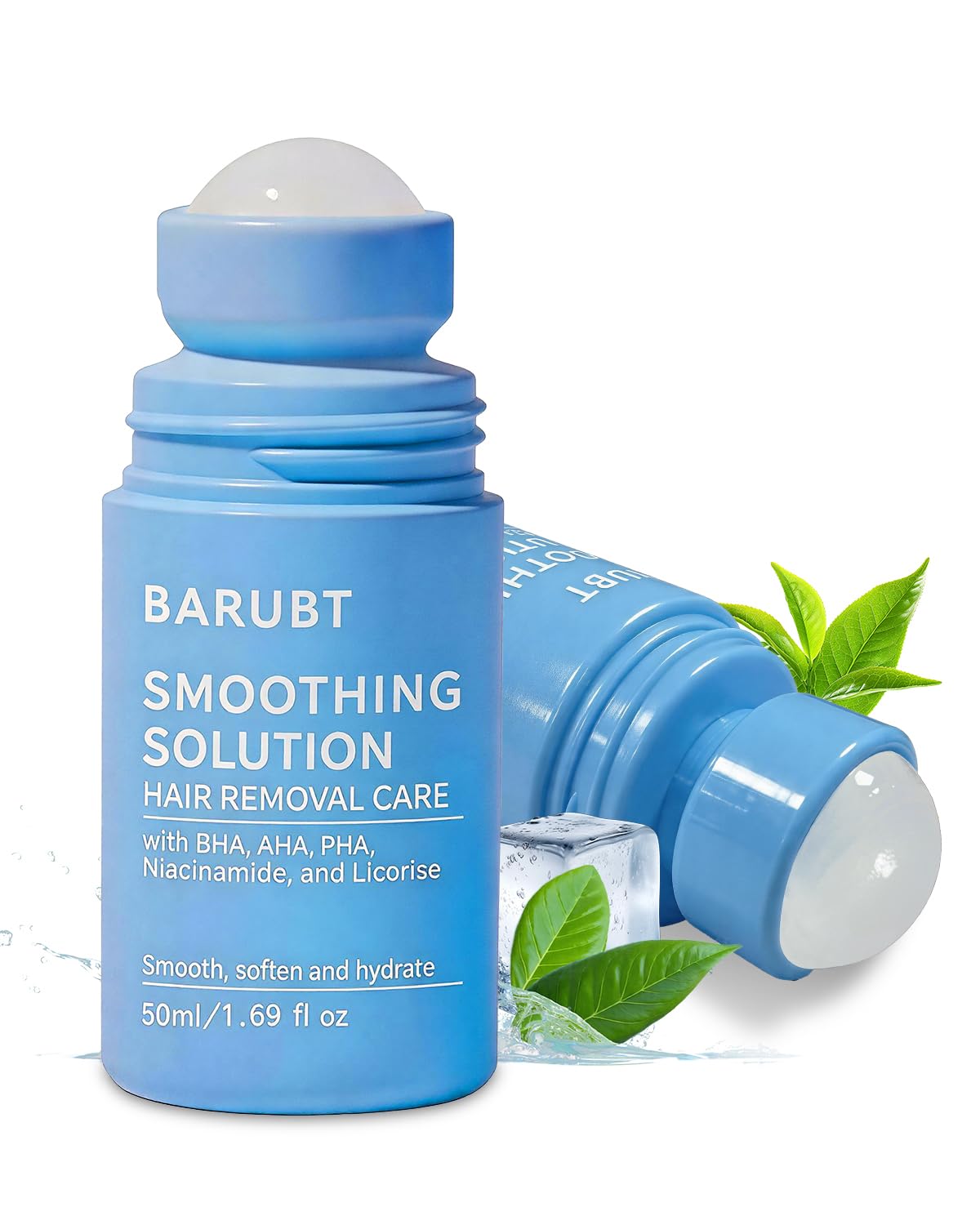 2PC Ingrown Hair Treatment Serum,Soothe redness & Hair Removal Aftercare | Suitable for Bikini Line,Underarms, Legs & Arms | Roller applicator,Cool and breathable,Non-sticky