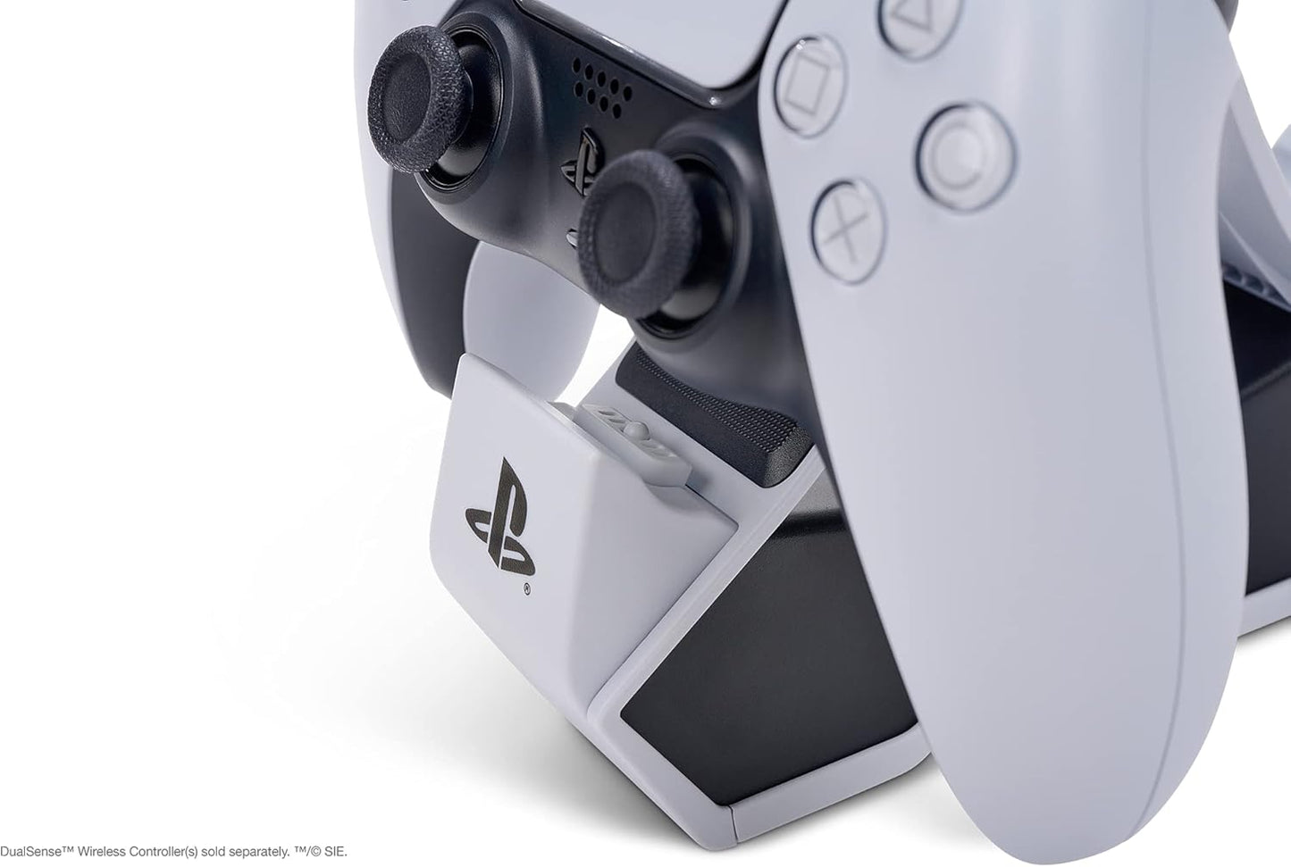 PowerA Twin Charging Station for Dualsense Wireless Controllers, Dualsense Controller Charging, Charge, Sony PlayStation, PS5, Officially Licensed - PlayStation 5