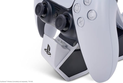 PowerA Twin Charging Station for Dualsense Wireless Controllers, Dualsense Controller Charging, Charge, Sony PlayStation, PS5, Officially Licensed - PlayStation 5