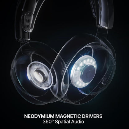 SteelSeries Arctis Nova 7P Wireless Gen 2 Gaming Headset - Real-Time App Control, 50+ HR Play, Neodymium Magnetic Drivers, Mix 2.4GHz/Bluetooth, PS5, PS4, PC, Switch 1/2, Mobile - Black