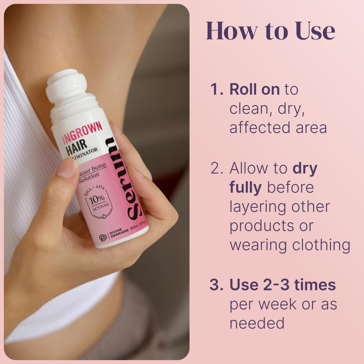 Razor Bump Stopper with Dark Spot Remover, Ingrown Hair Treatment for Bikini Area and Razor Bumps Treatment - Salicylic Acid After Shave Solution for Ingrown Hairs & Razor Burns