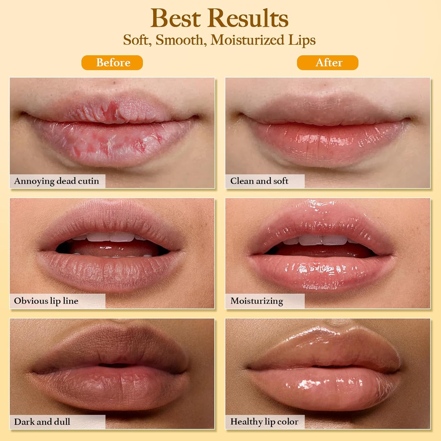 3PCS Turmeric Lemon Lip scrub and Turmeric Lip Balm with Brush Set, Lip Scrubber Exfoliator, Dark Lips Treatment for Smokers, Natural Exfoliator & Moisturizer Cracked, Dull, Reduce Fine Lines Lips