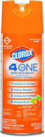 Clorox 31043CT 4-in-One Disinfectant & Sanitizer, Citrus, 14oz Aerosol (Case of 12)