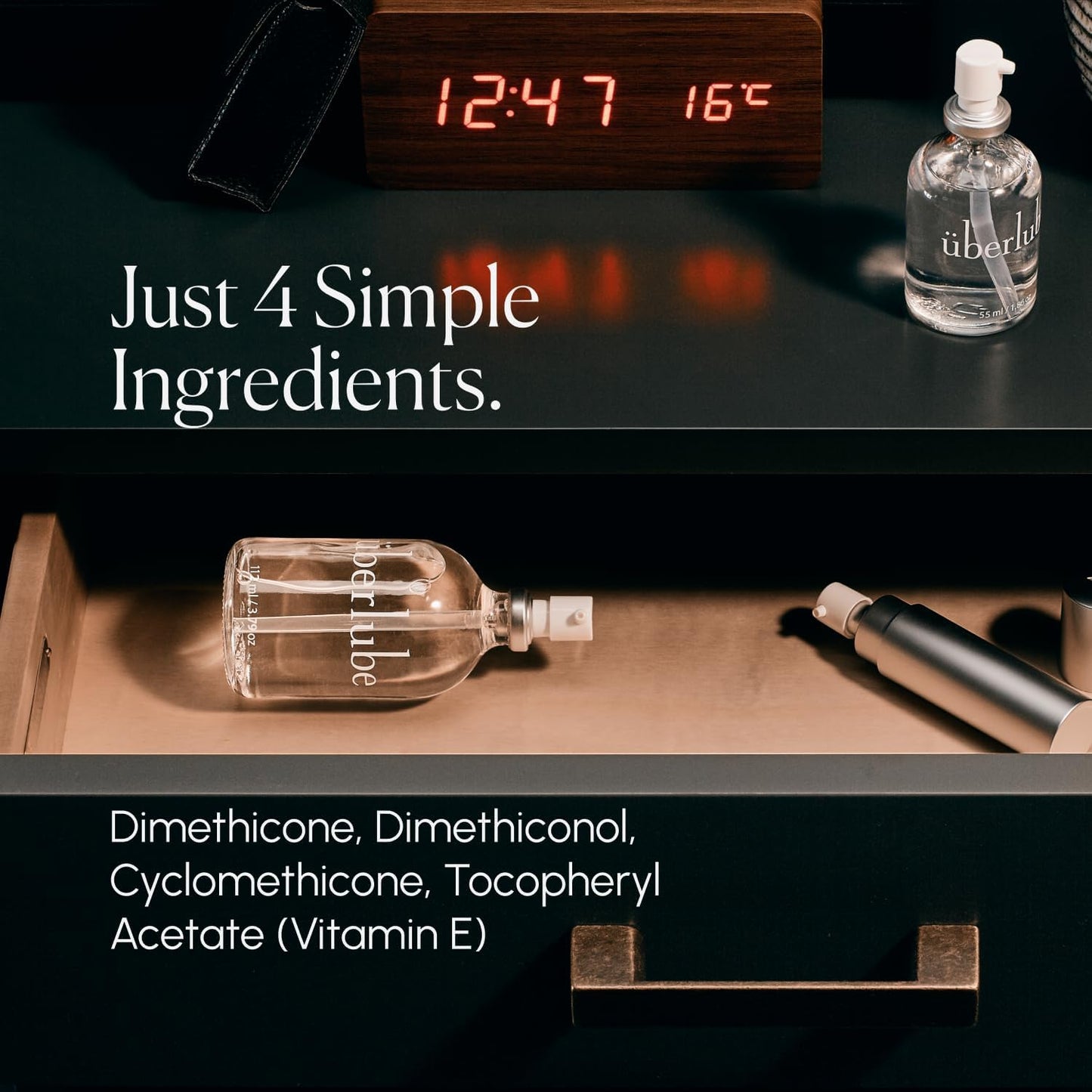 Uberlube Premium Silicone Lube (3.79 Fl Oz.) Unscented, Long Lasting Sex Lube, Waterproof, Ultra Smooth Performance, Personal Lubricant for Privacy & Toys, Vaginal & Anal Use, OBGYN Recommended