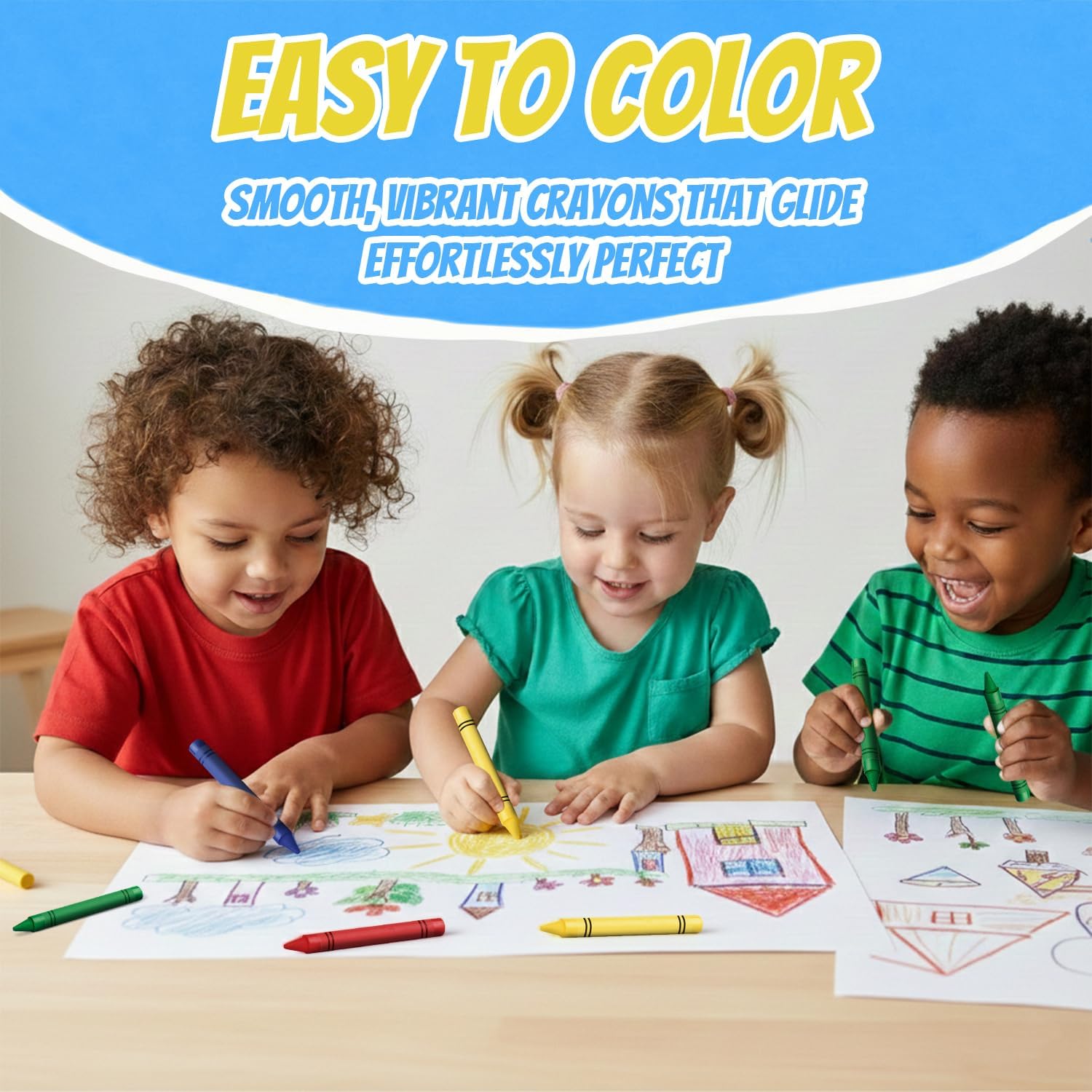 Rosmonde Crayons Bulk Pack, 1000 Sets of 2 Pack (2000 Count), 2 Assorted Colors, Non-Toxic Coloring Crayons, Individually Wrapped Sets, Classroom Supplies, Party Favors, Restaurants, Party Giveaways