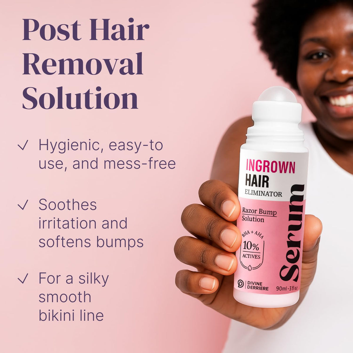 Razor Bump Stopper with Dark Spot Remover, Ingrown Hair Treatment for Bikini Area and Razor Bumps Treatment - Salicylic Acid After Shave Solution for Ingrown Hairs & Razor Burns