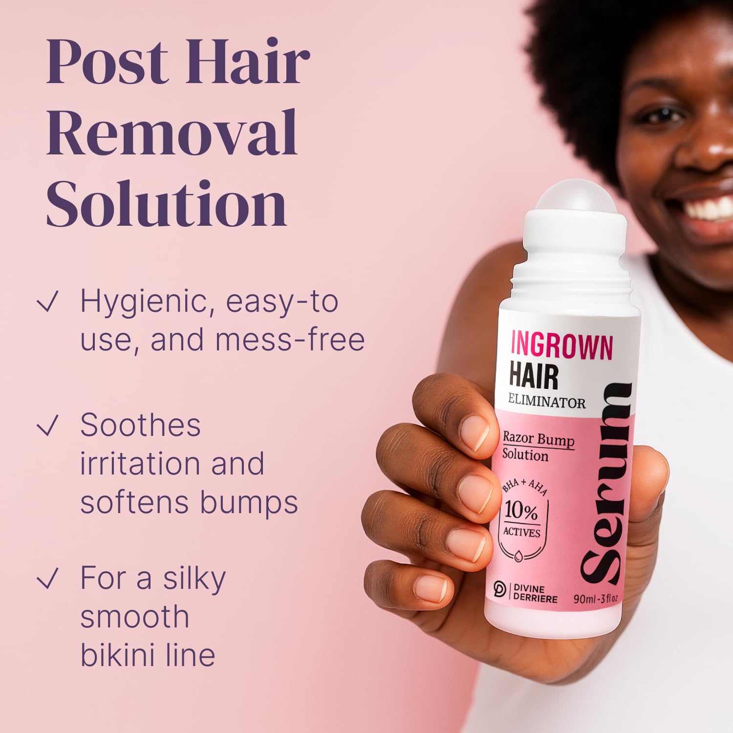 Razor Bump Stopper with Dark Spot Remover, Ingrown Hair Treatment for Bikini Area and Razor Bumps Treatment - Salicylic Acid After Shave Solution for Ingrown Hairs & Razor Burns