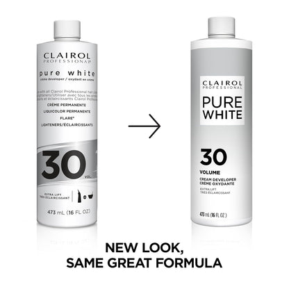 Clairol Professional Pure White 30 Volume Hair Developers for Lightening & Gray Coverage