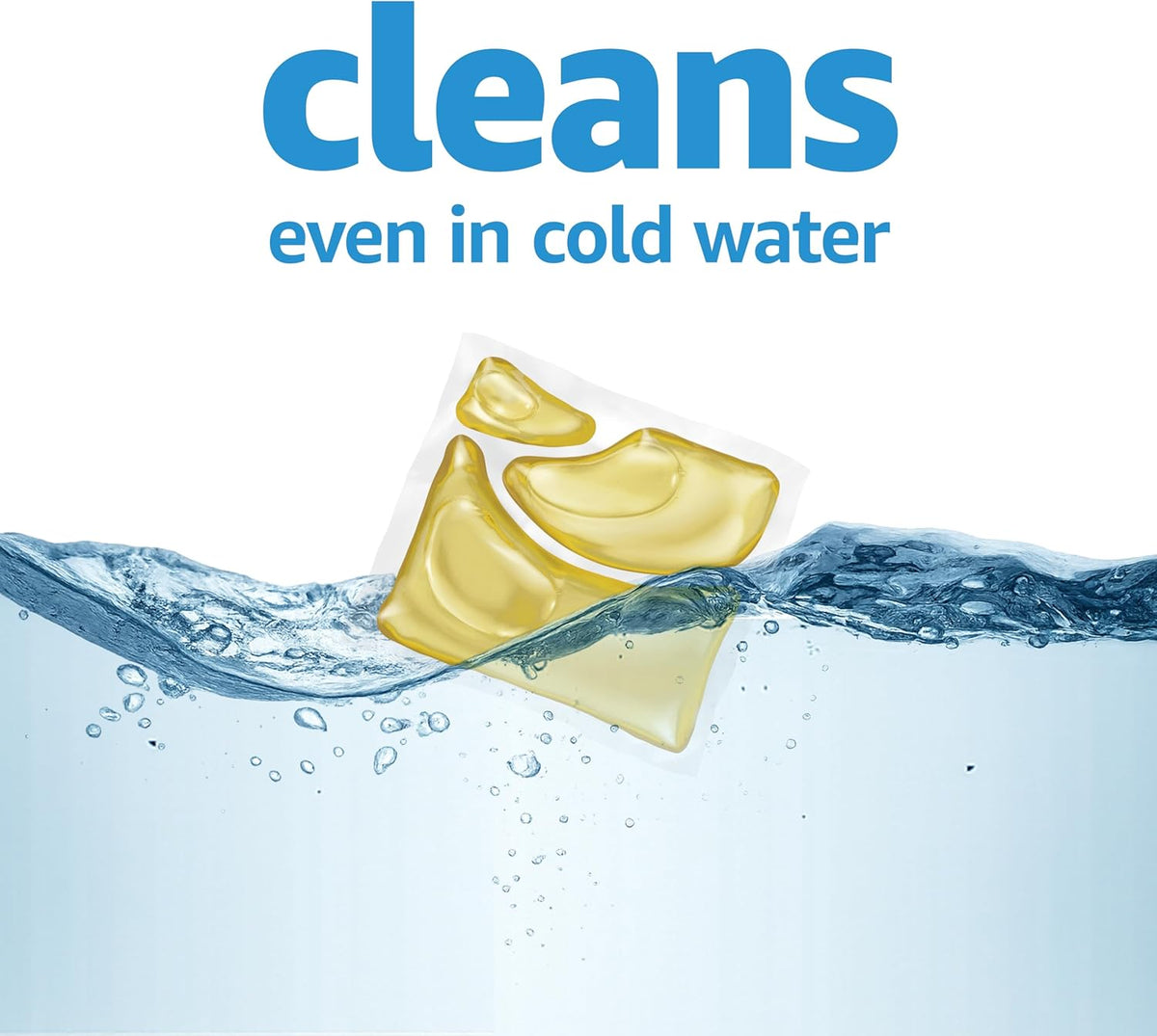 Amazon Basics Laundry Detergent Pacs, Free & Clear, Powerful Triple Action, Hypoallergenic, Unscented, 112 Count
