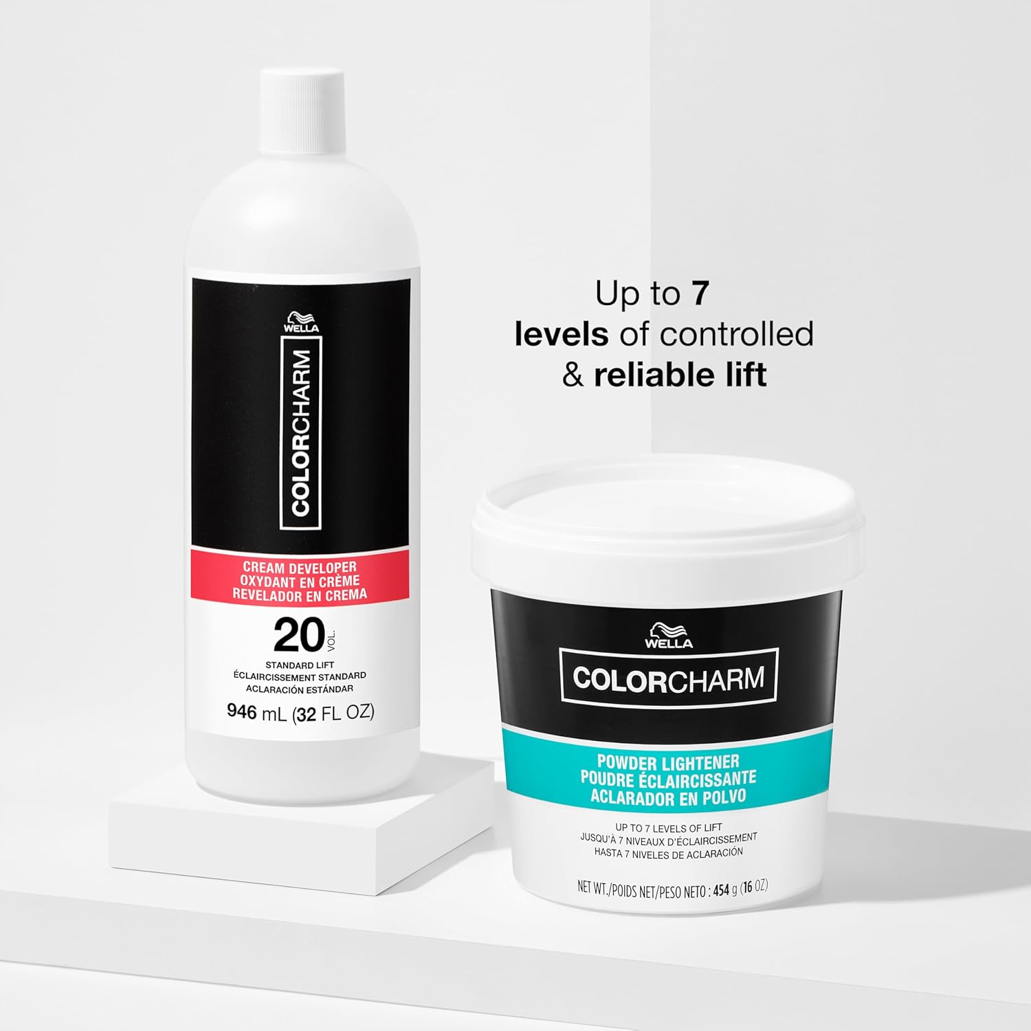 COLORCHARM Cream Hair Color Developers | For Activating Color, Highlighting, Gray Coverage, Blending, and Rich Multi-Dimensional End Results | Vegan | Various Sizes