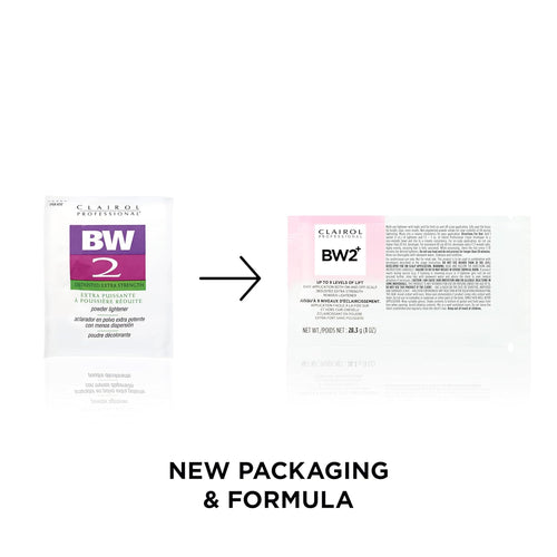 Clairol Professional BW2+ Extra Strength Powder Lightener, Up to 9 Levels of Lift for Hair Highlights & Lightening