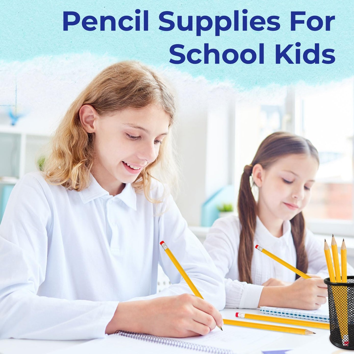 Rosmonde Pencils Bulk, 365 Pack, Pre Sharpened #2, Pencils Set, Easy Hold Grip With Erasers On Top, Sharpened #2 HB for Effortless Writing, Perfect for Classroom Use and Back to School Supplies