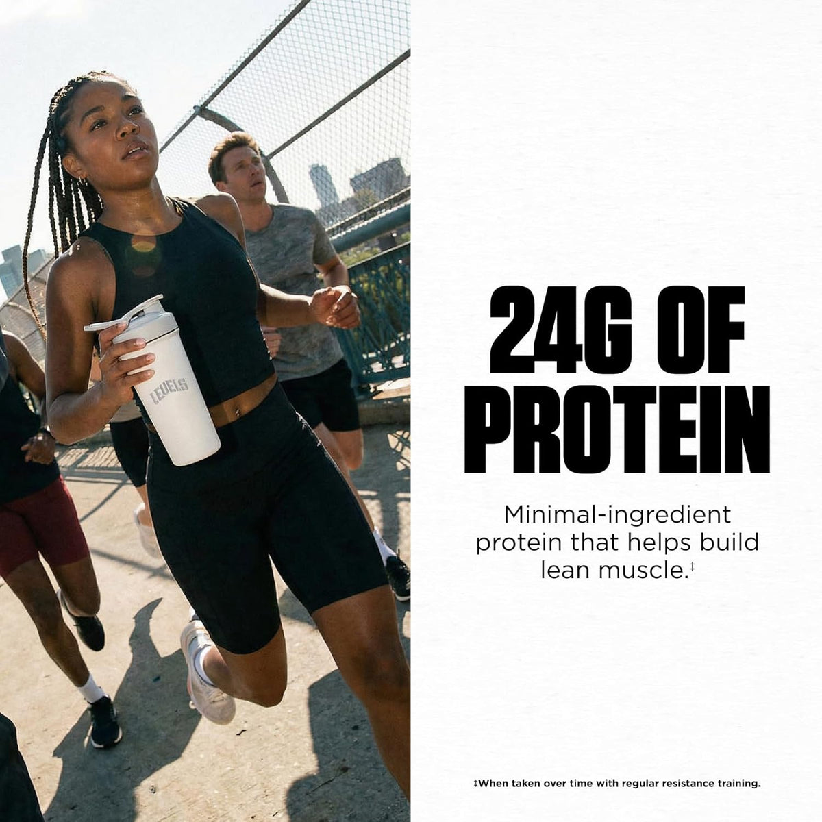 Levels Grass Fed Whey Protein Powder, No Artificials, 24G of Protein, Vanilla Bean, 2LB