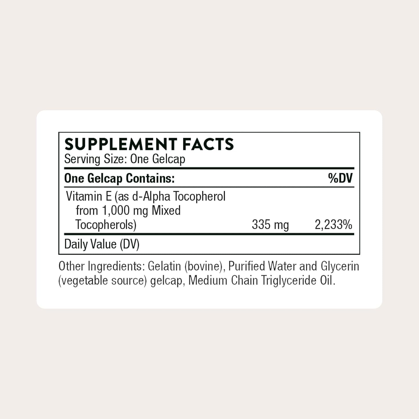 THORNE - Ultimate-E - Vitamin E Supplement from Mixed Tocopherols - Fat-Soluble Antioxidants for Cardiovascular Support* - Third-Party Certified - Gluten, Dairy & Soy-Free - 60 Softgels