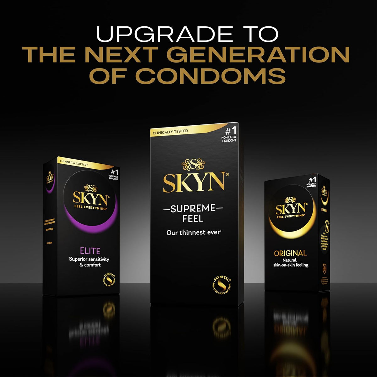 SKYN Elite – 36 Count – Ultra-Thin, Lubricated Latex-Free Condoms