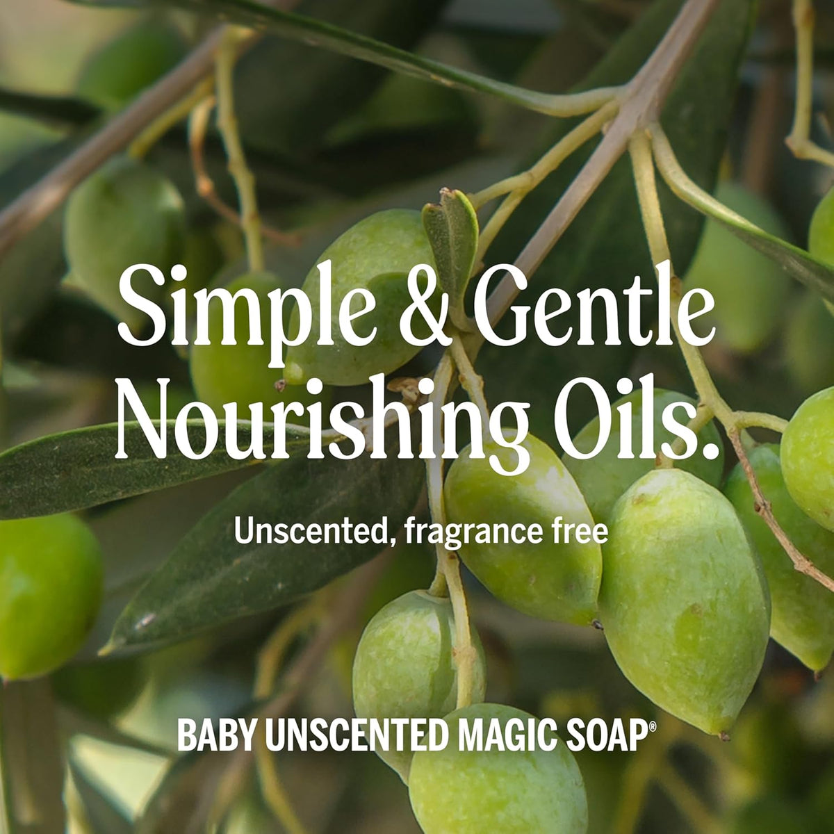 Dr. Bronner's Pure-Castile Magic Soap Liquid (Baby Unscented, 32 Ounce) – Made with Regenerative Organic Certified Oils – For Sensitive Skin, Babies, Face, Hair, Laundry, Dishes, Hand Soap & Body Wash