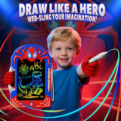 Cool LCD Writing Tablet with Web Stylus & Web Grip–Fun Doodle Board for Kids, Colorful Drawing Pad Toys Birthday Gifts for 3 4 5 6 7 8 10 Year Old Boys Girls Toddler Age 3-4 4-6 6-8 8-12,Outdoor Toys