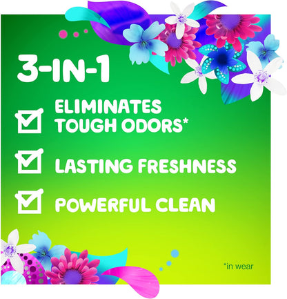 Gain + Odor Defense Liquid Laundry Detergent, Super Fresh Blast Scent, 107 Loads, HE Compatible Washing Soap (Packaging May Vary) (Pack of 2)
