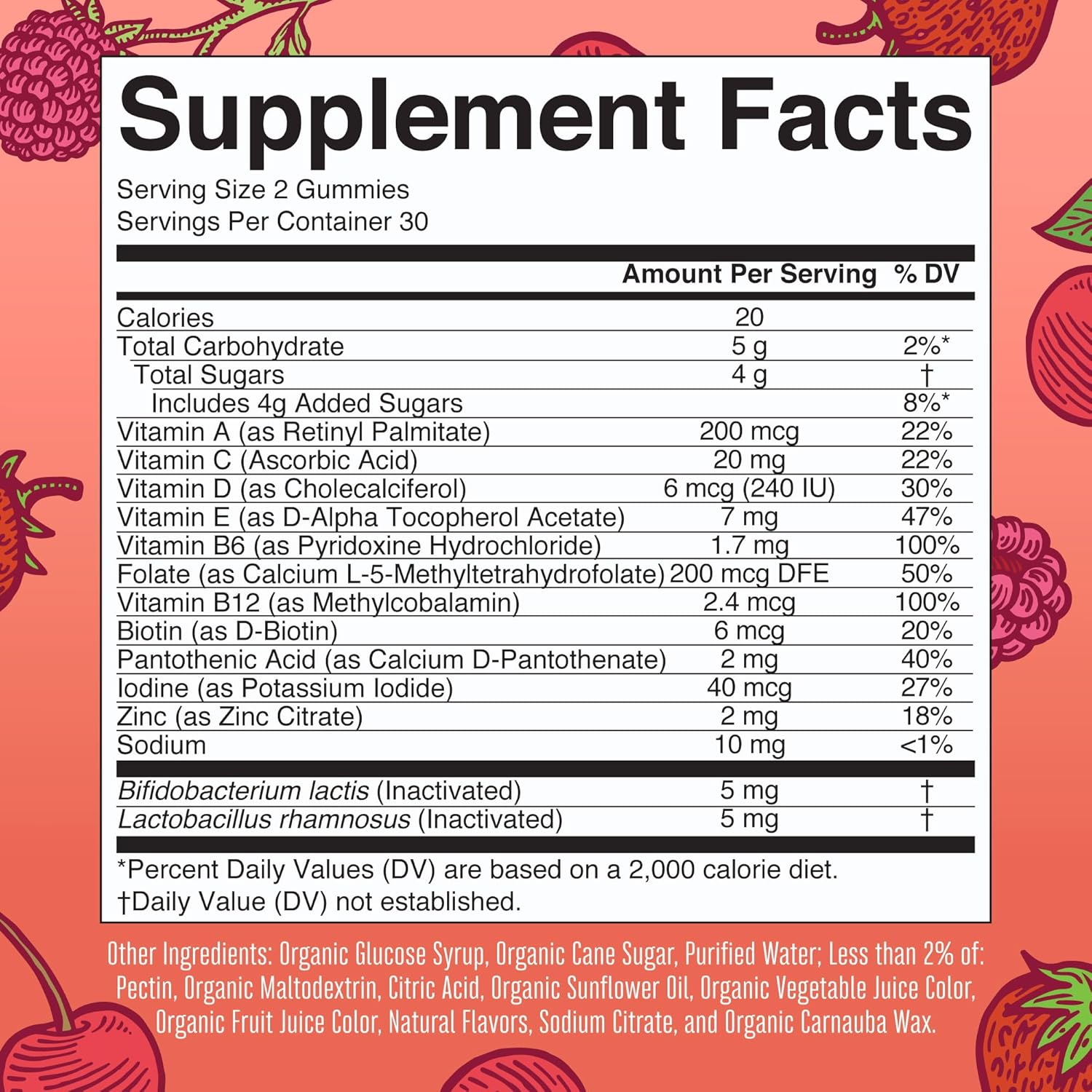 MARYRUTH'S Kids Vitamins USDA Organic | Multivitamin Gummies + Postbiotics for Ages 4+ | Multivitamin for Kids with Lactobacillus Rhamnosus | Children’s Vitamins | Vegan | Non-GMO | 60 Count
