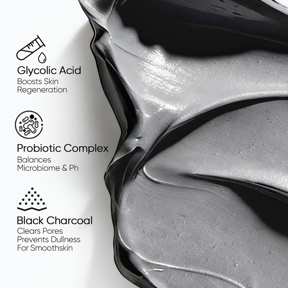 SKINTIFIC Deep Pore Cleansing Blackhead Remover Face Mask Stick, Mud Mask with Natural Alaska Volcano Clay, Gentle Exfoliating, Smoothing Skin, Non-Drying, Skincare Facial Mask