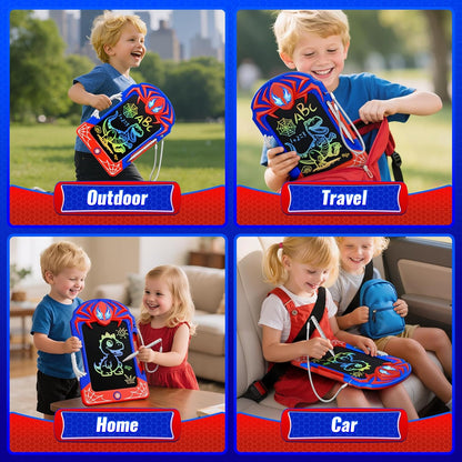 Cool LCD Writing Tablet with Web Stylus & Web Grip–Fun Doodle Board for Kids, Colorful Drawing Pad Toys Birthday Gifts for 3 4 5 6 7 8 10 Year Old Boys Girls Toddler Age 3-4 4-6 6-8 8-12,Outdoor Toys