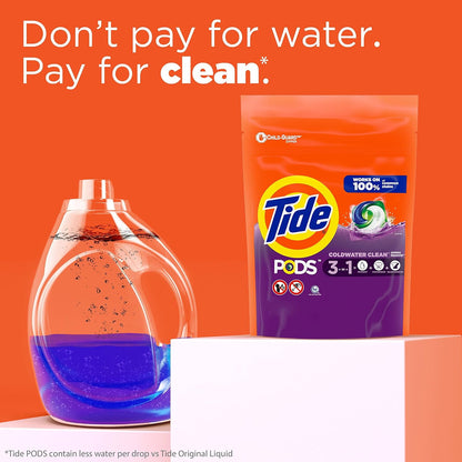 Tide PODS Laundry Detergent Soap Pods, Spring Meadow, 37 Count (Pack of 3 Bag Value Pack), Total 111 Count, HE Compatible
