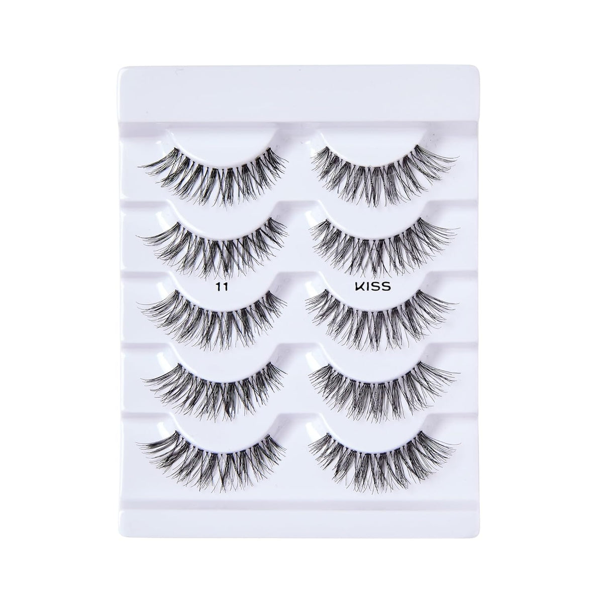 KISS So Wispy, False Eyelashes, '', 12mm, Includes 5 Pairs Of Lashes, Easy to Apply, Reusable Lash Clusters
