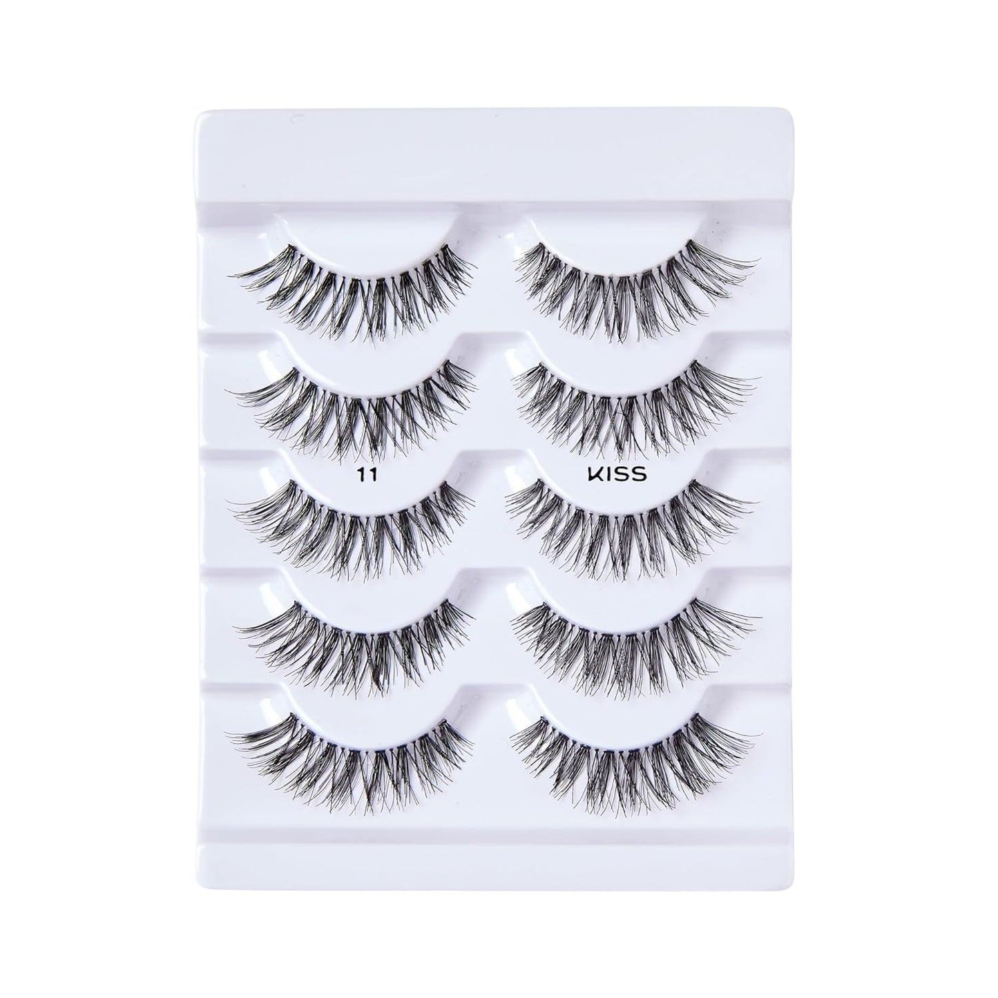 KISS So Wispy, False Eyelashes, '', 12mm, Includes 5 Pairs Of Lashes, Easy to Apply, Reusable Lash Clusters