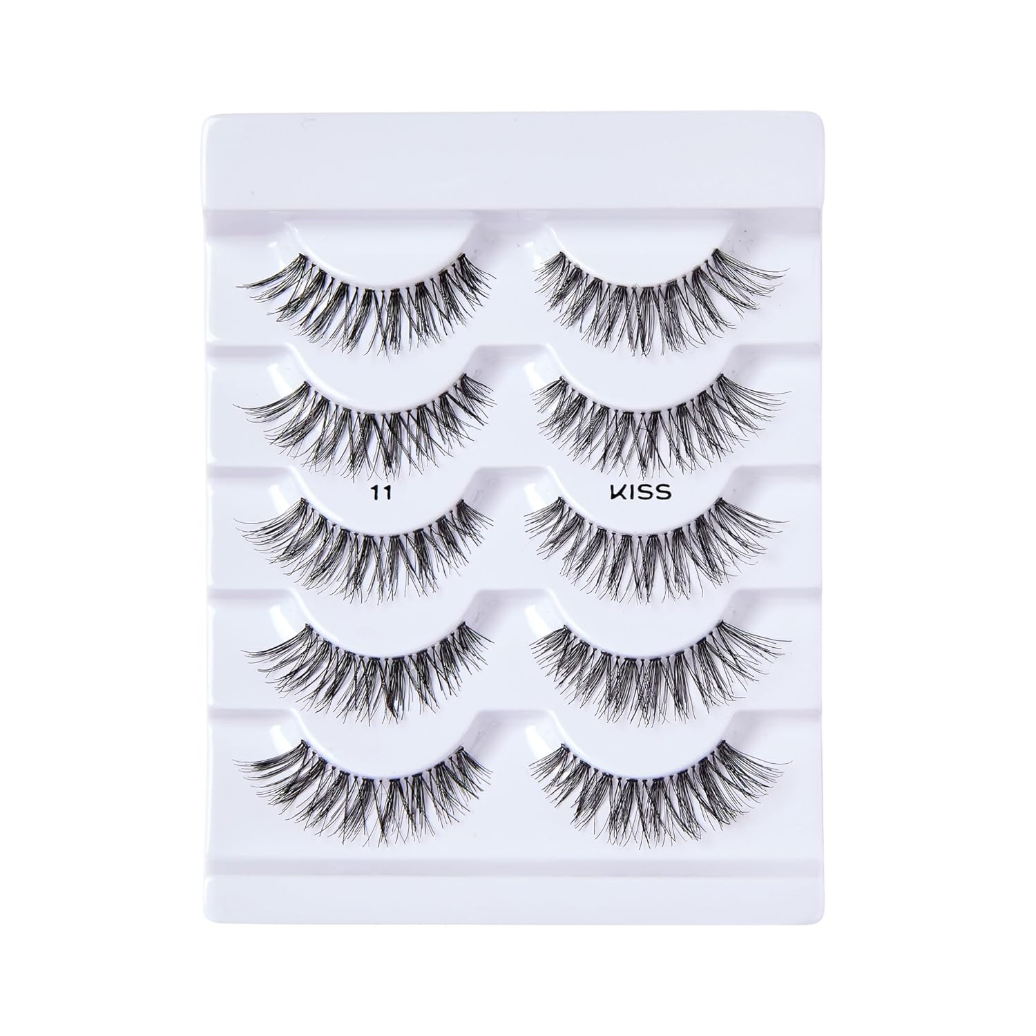 KISS So Wispy, False Eyelashes, '', 12mm, Includes 5 Pairs Of Lashes, Easy to Apply, Reusable Lash Clusters