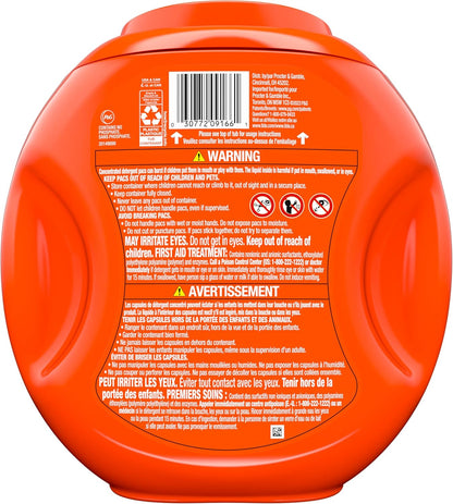 Tide PODS laundry detergent pacs, 3-in-1 Stain Remover, Odor Fighter, Color Protector, 76 Count, HE compatible, Spring Meadow Scent