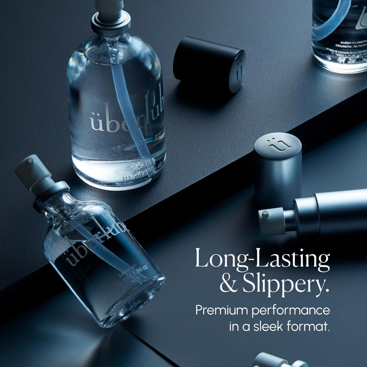 Uberlube Premium Silicone Lube (3.79 Fl Oz.) Unscented, Long Lasting Sex Lube, Waterproof, Ultra Smooth Performance, Personal Lubricant for Privacy & Toys, Vaginal & Anal Use, OBGYN Recommended