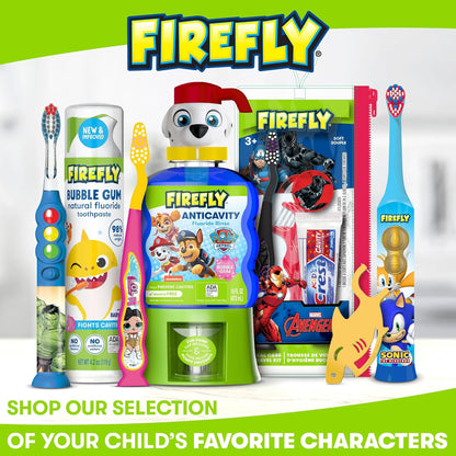 FIREFLY Clean N' Protect Teenage Mutant Ninja Turtles Power Toothbrush with 3D Character Cover, Soft Bristles, Battery Included, Ages 3+, 1+1