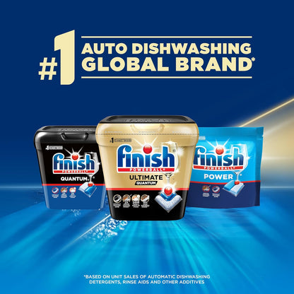 Finish Ultimate Quantum Dishwasher Pods, New & Improved Formula, Dishwasher Detergent Dish Soap, Removes Burnt-On & Dried-On Stain, Degreasing & Scrubbing Power, 70 Count