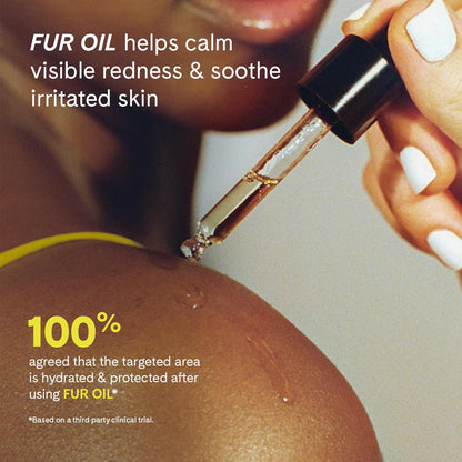 Fur Ingrown Rescue Trio Ingrown Hair Treatment Kit with Silk Scrub Exfoliator, Ingrown Eliminator Serum Rollerball Oil, Helps Reduce Bumps and Ingrowns for Bikini Line, Legs & Body