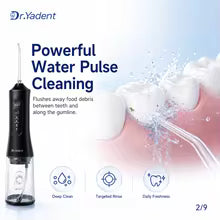 Dr.Yadent YD06 Irrigador Oral Sem Fio WaterFlosser 300ML Jato de Água Portátil Carregamento Rápido USB-C 7 Bicos 4 Modos IPX7 À Prova D'água - AliExpress 6
