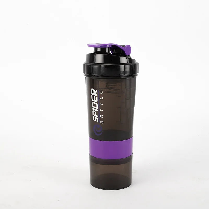 3 Layers Shaker Protein Bottle Powder Shake Cup Large Capacity Water Bottle Mixing Cup Body Building Exercise Mixing Bottle
