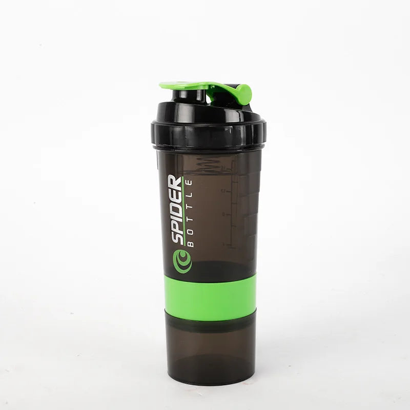 3 Layers Shaker Protein Bottle Powder Shake Cup Large Capacity Water Bottle Mixing Cup Body Building Exercise Mixing Bottle