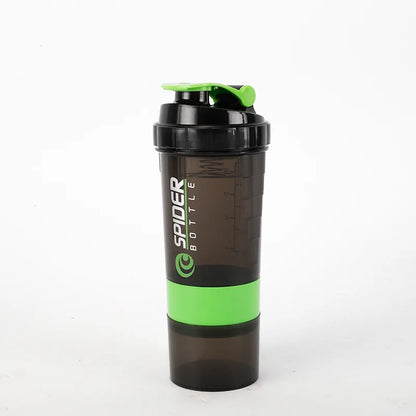 3 Layers Shaker Protein Bottle Powder Shake Cup Large Capacity Water Bottle Mixing Cup Body Building Exercise Mixing Bottle